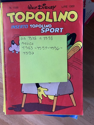 Topolino fascia lotto dal - lotto, 1578