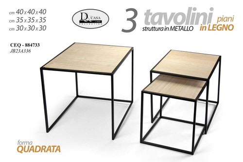 Tris set tavoli tavolini - set,