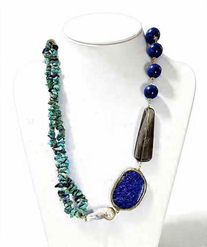 Collana argento 925 opale - collana, in