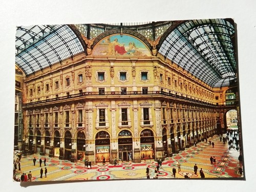 Cartolina milano galleria - milano,
