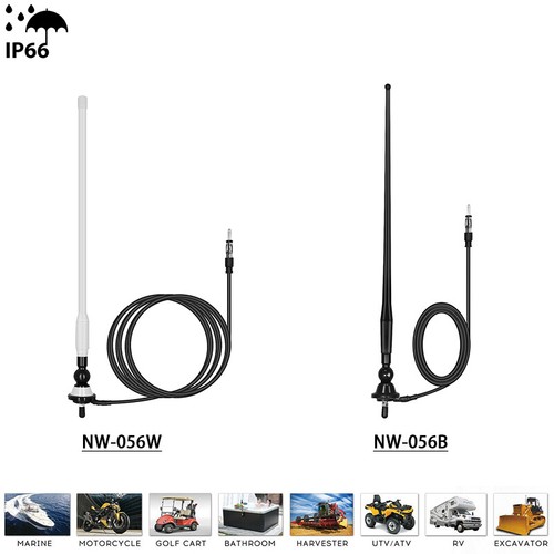Antenna radio impermeabile