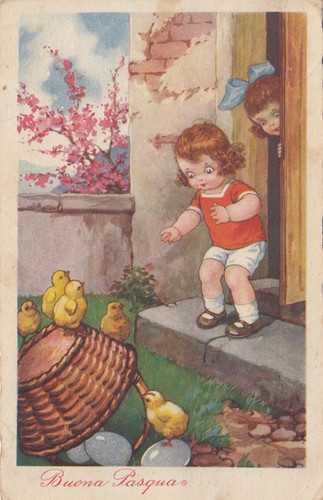 Cartolina augurale buona - cartolina,