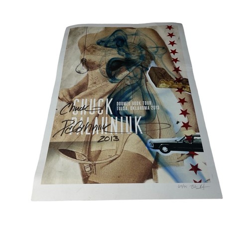 Poster chuck palahniuk - palahniuk, firmato