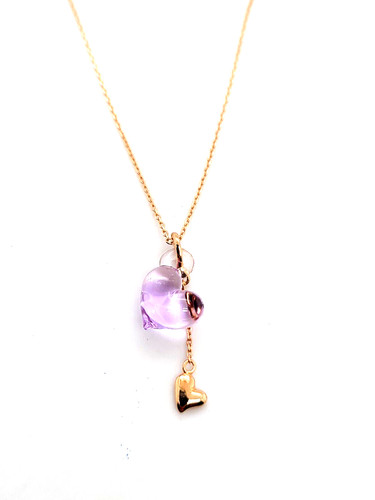Collana con ciondolo - , vetro