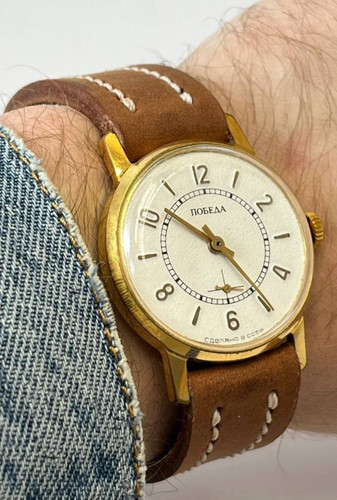 Vintage pobeda orologio - vintage,