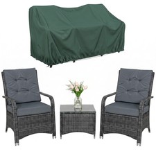 Outsunny set sedia - sedia, 3pz