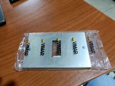 VIMAR 8000 08535 PLACCHETTA PLACCA ALLUMINIO 1 MODULO 1M CN VITI SCATOLA RETTANG