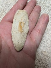 Paleo Angostura Lama Artefatto Indiano Punta di Freccia Ritrovato Nuovo con etichette Ala