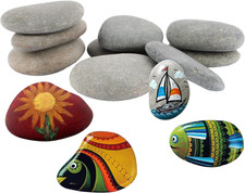 30 Pietre Piatte Da Dipingere, 5-8 Cm, Sassi Da Dipingere, Dipingere I Ciottoli,