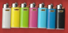 ACCENDINI (7) DIVERSI USA E GETTA BIC MINI (vuoti, da collezione) #lt59