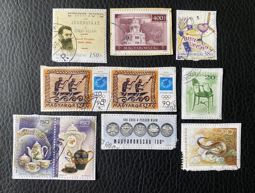 Lot timbres de hongrie - 10,