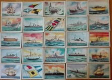 65 FIGURINE CARTONATE NAVI MARCA CIP ANTICHE - SHIPS - vintage - NO PANINI