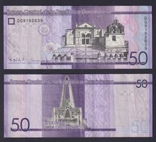 Banconota Republica Dominicana 50 pesos dominicanos 2015 P.-189b BB+/VF+