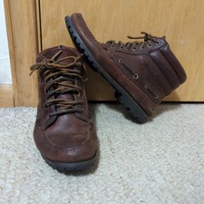 Stivali vintage Timberland 7 occhi Chukka Gore Tex in pelle taglia 8 M made in USA rari