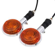 Coppia frecce motore luce ambra per Yamaha Virago XV1100 XV 750 VIRAGO 86-98