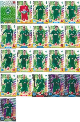 Topps match attax - 17/18, 2018