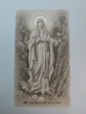 Madonna di Lourdes, Holy Card