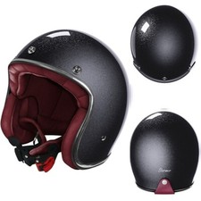 CASCO JET MOTO CAFE RACER