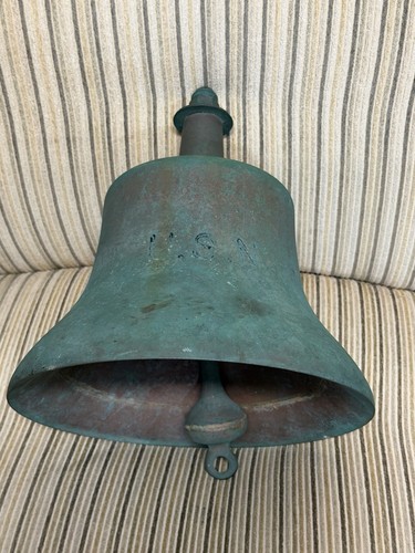 Vecchia campana usn - vecchia, ottone