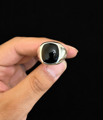 Anello uomo argento - in,