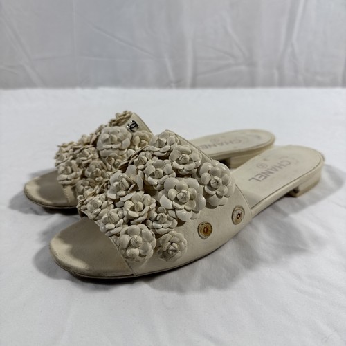 Sandali chanel con fiori - chanel,