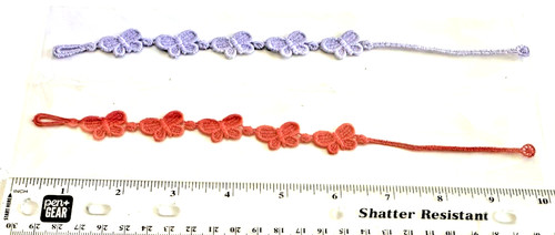 Bracciale farfalla macramè - bracciale,