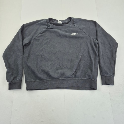 Nike felpa media nera - nike, donna