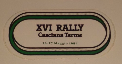 Adesivo sticker xvi rally - sticker,
