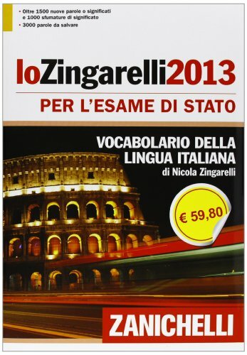 Dizionario italiano zingarelli - italiano,