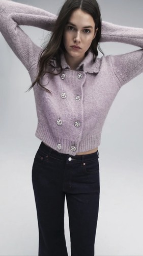 Giacca cardigan maglia - , viola