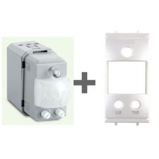 Perry sensore movimento luce incasso comp. Vimar Idea bianca con crepuscolare - 