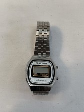Orologio digitale vintage FLAYTIME LCD Quartz Calendario acciaio retrò anni ’80