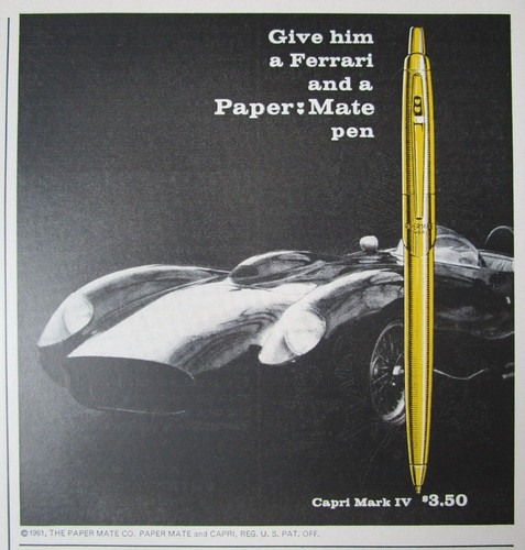 Pubblicità stampa penna - , 1961