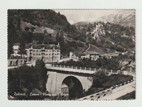 Lamon belluno cartolina ponte - belluno,