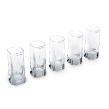 set di 5 bicchieri “Cibi”