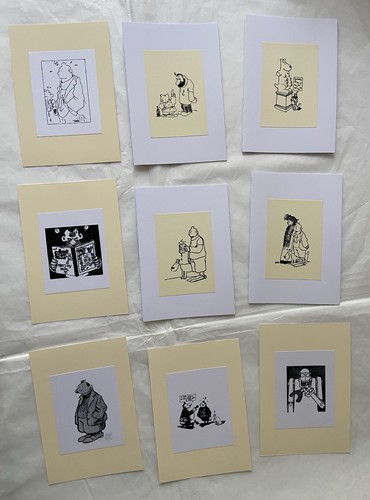 Lot cartes tintin par tardi - cartes,
