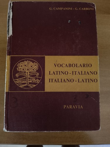 Vocabolario latino - vocabolario,