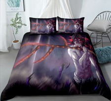 Set Copripiumino Trapuntino Letto Singolo Matrimoniale King Super King Demon Slayer Kokushibo