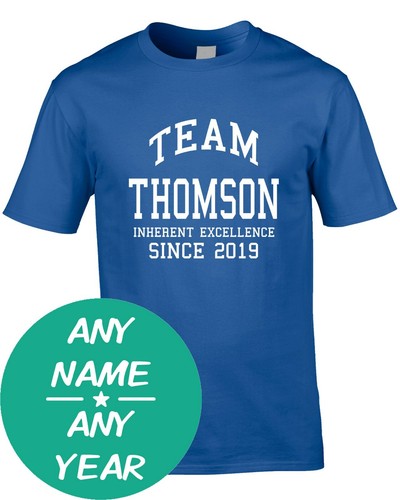 Shirt uomo team - t-shirt, cognome