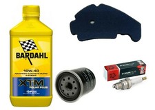 Tagliando Piaggio Beverly I E 250 Bardahl XTM  filtro olio aria ORIGINAL candela