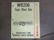 Gehl WR206 WR 206 Rastrello