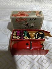 Vintage 1930s Schuco 3000 Telesteering Wind Up Car Key Red/Maroon