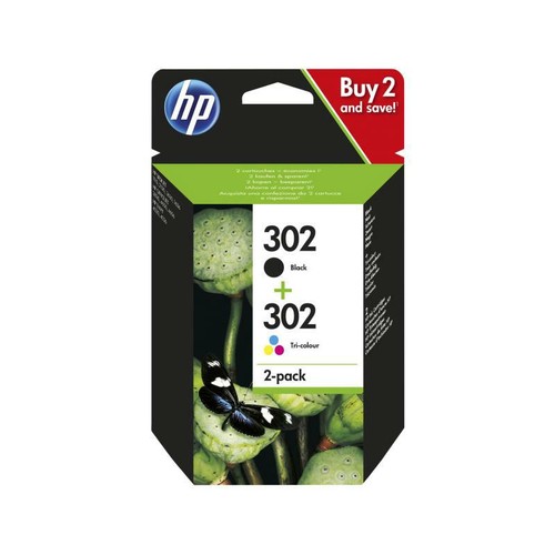 Ink x4d37ae 302 col - hp, bk+col