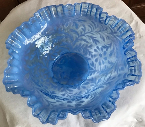 Vintage fenton art glass - glass, blue