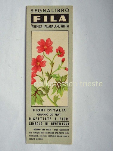 Segnalibro fila fiori italia - segnalibro,