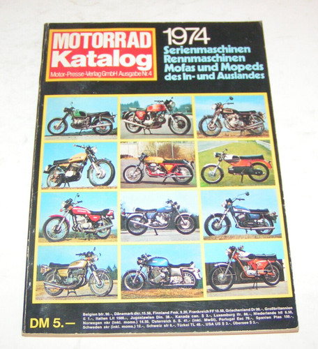 Catalogo moto 1973 - 1973/1974,