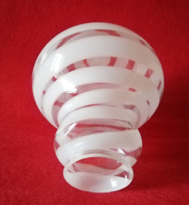 Boccia ricambio vetro x lampadario Vintage lampada lume modernariato Foro 5,2cm