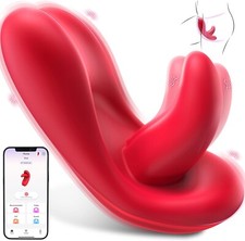 Succhia Lecca Vibratore per Donna Silicone Stimolatore Clitoride Seno 2 in 1