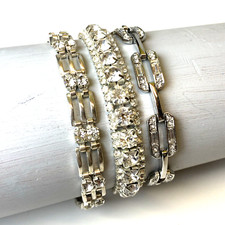 3 X Bracciali Tennis Diamante