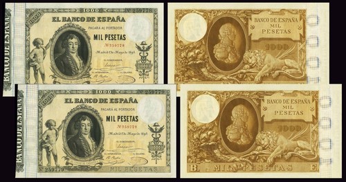 Facsimil 1000 pesetas - de, 1895